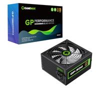 GameMax GP-Series 500W 80 Plus Bronze Power Supply - 500W GameMax GP-Series GP-500, Fully Wired, Single Rail, 140mm Fan, ATX PSU | Black