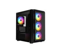 GameMax Icon RGB Tempered Glass Micro ATX Gaming PC Case - Black