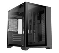 GameMax Infinity Mini Gaming PC Cube Case Tempered Glass Panels mATX - Black