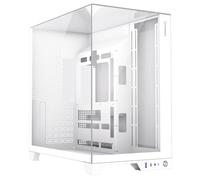 GameMax Infinity Plus White With Three Sides Tempered Glass ATX PC Computer Case With Dual Chamber Layout, Space For 8 x 120mm Fans, 360mm Watercooling Compatbility & USB Type-C GEN1 Port