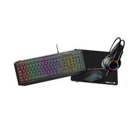 Gamemax Pulse 4-in-1 Keyboard Mouse Headset Mouse Pad Combo Kit