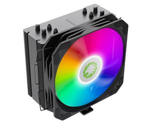 GameMax Sigma 540 ARGB CPU Cooler 200W TDP 4 x 6mm Copper Heatpipes & Aluminium Heat Sink CPU Air Cooler, 130mm ARGB PWM Fan For Intel LGA1700 / 115X / 1200 & AMD AM4 / AM5 | Black