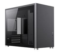 GameMax Spark Gaming Cube, Micro-ATX Modular Gaming PC Case, Dual Tempered Glass Side Panels, USB3.0 - Type C | Black