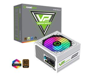 GameMax VP700w White RGB 80+ Bronze PSU Semi-Modular Power Supply - PSUGMXVP700SMODWHT