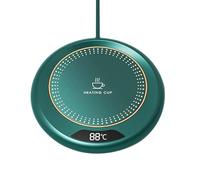 Gamenote Coffee Cup Warmer - 3 Temperature Settings for Coffee, Tea, Cocoa, Milk - Desk Accessory Home Kitchen Appliance Gadgets, Birthday Gift for Men and Women (Green)