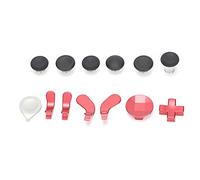 Gamepad Button Set Controller Button Paddles Set for One Elite Series 2 with Smooth Quality Metal Silicone Material (Red)