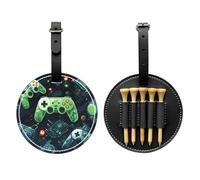 Gamepad Circuit Version Black Printed Golf tee Storage Bag - Portable Design, Easy to Organize tee