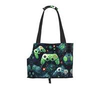 Gamepad Circuit Version Printed pet shoulder bag for going out - small dog and cat dual-purpose shoulder bag