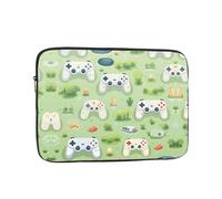 Gamepad in the grass 10 inch Prints Laptop Case - Slim and Portable, Suitable for Office Travel and Commute