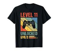 Gamer 11th Birthday For 11 Years Old Funny Level 11 Unlocked T-Shirt
