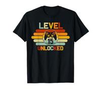 Gamer 15th Birthday Gift for 15 Years Old Level 15 Unlocked T-Shirt