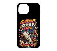 Gamer Arcade Ghost Club Retro Video Game Halloween Theme Case for iPhone 15
