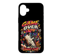 Gamer Arcade Ghost Club Retro Video Game Halloween Theme Case for iPhone 16 Plus