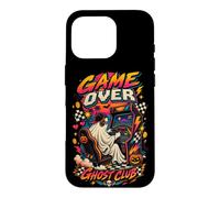Gamer Arcade Ghost Club Retro Video Game Halloween Theme Case for iPhone 16 Pro