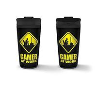 Gamer At Work Metal Travel Mug