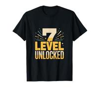 Gamer Birthday Level 7 Unlocked Seventh Party T-Shirt