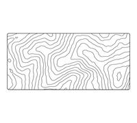 Gamer Boss - Gaming Mouse Pad - 36 x 17 Inches - 4mm Thick with Stitched Edges, Non-Slip Rubber Base, Premium Cloth Mousepad, Desk Mat for Laptop, Keyboard, Computer & PC (Extended Plus, White Topo)