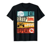 Gamer Brain Eat Sleep Gaming Repeat Gambling Gaming Fan T-Shirt
