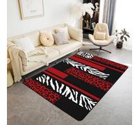 Gamer Carpets For Bedrooms Teenager Boy Girl Kids Abstract Leopard Zebra Print Bed Rugs Bedroom Living Room Decorations Floor Indoor Area Rugs Non-Slip Rugs Pads 100 X 150 Cm -22836308785