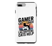 Gamer Cat Lover Lag Happens Cats Help Gaming Case for iPhone 7 Plus/8 Plus