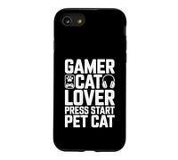 Gamer Cat Lover Press Start Pet Cat Case for iPhone SE (2020) / 7/8