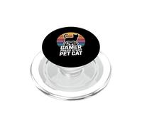 Gamer Cat Lover Press Start Pet Cat Retro PopSockets PopGrip for MagSafe