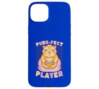 Gamer Cat Purr-fect Player Cute Gaming Case for iPhone 15 Plus
