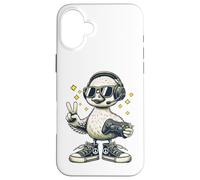Gamer Chick With Headset & Controller Peace Sign Retro Case for iPhone 16 Plus