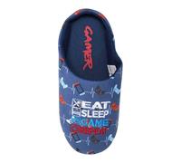 Gamer Game Controller Mule Slippers in Blue | Size: 1-2 Gamer Blue 1-2