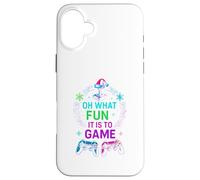 Gamer Christmas Oh What Fun It Is To Game Fun Mens Case for iPhone 16 Plus