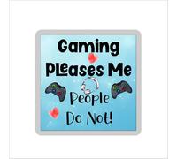 Gamer Coaster Gift - Gaming Pleases Me People Do Not - Series X S Console - Cute Novelty Fun Family Present