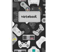 Gamer Controller Notebook: Retro & Modern Video Game Pattern Writing Book: A 6x9 Inch Lined Notebook with 100 Pages for Gamers, Students, and Creators