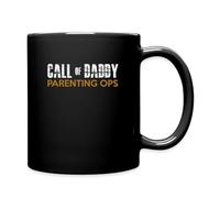Gamer Dad Call of Daddy Parenting Ops. Father's Day Present Coloured Mug