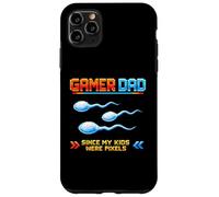 Gamer Dad Since My Kids Were Pixels Funny 80s 90s Adult Case for iPhone 11 Pro Max