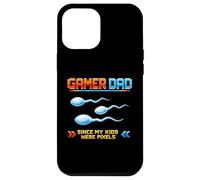 Gamer Dad Since My Kids Were Pixels Funny 80s 90s Adult Case for iPhone 12 Pro Max