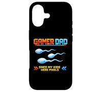 Gamer Dad Since My Kids Were Pixels Funny 80s 90s Adult Case for iPhone 17