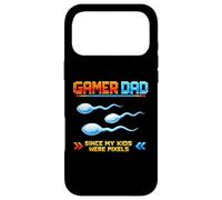 Gamer Dad Since My Kids Were Pixels Funny 80s 90s Adult Case for iPhone 17 Pro Max