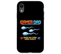 Gamer Dad Since My Kids Were Pixels Funny 80s 90s Adult Case for iPhone XR