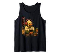 Gamer Duck Japanese Retro Gaming Ramen for Men Women Tank Top
