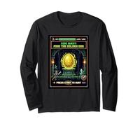 Gamer Easter Side Quest Find the Golden Egg Retro Gaming Long Sleeve T-Shirt