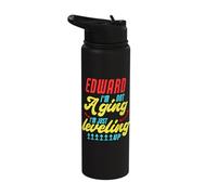 Gamer Edward I'm Not Aging Funny Edward Birthday Stainless Steel Insulated Water Bottle