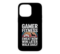 Gamer Fitness Sweat Now Win Later Walk Daily Gaming Workout Case for iPhone 14 Pro Max