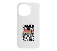 Gamer Fitness Sweat Now Win Later Walk Daily Gaming Workout Case for iPhone 14 Pro Max