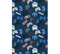 GAMER Fleece Blanket - Gaming Controller Design - Bed Throw Super Soft Blanket - 100% Polyester - 100 x 150cm