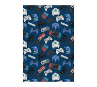 Gamer Fleece Game Controller Blanket Blue/red/white (150Cm X 100Cm)