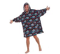 GAMER Fleece Oversized Hoodie - Eat Sleep Game Repeat Design - Super Soft Lounger Blanket Hoody - 100% Polyester - Available in Adults and Kids Sizes
