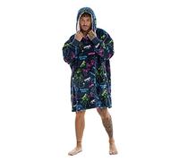 GAMER Fleece Oversized Hoodie - Gaming Controller Neon Design - Super Soft Lounger Blanket Hoody - 100% Polyester - Adults One Size