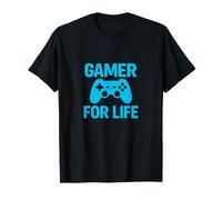 Gamer for Life Retro Game Controller Design T-Shirt