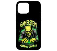 Gamer Frankenstein Gamerstein Game Over Funny Halloween Case for iPhone 16 Pro Max