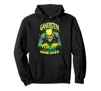 Gamer Frankenstein Gamerstein Game Over Funny Halloween Pullover Hoodie